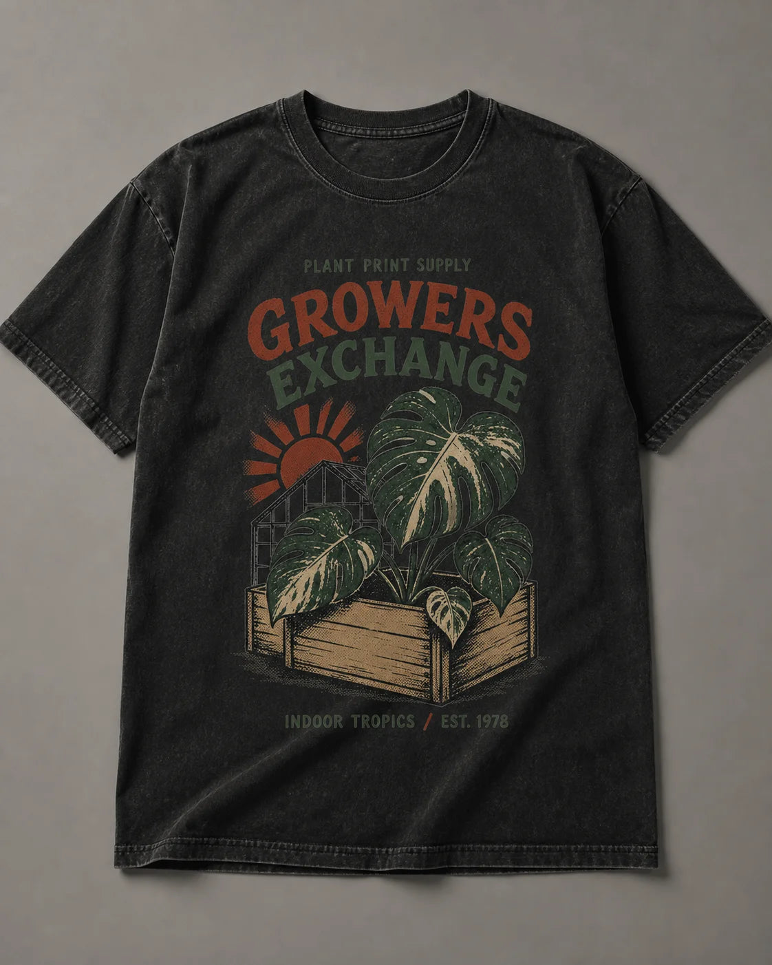 Plant Print Supply Growers Exchange Indoor Tropics tee digital product preview