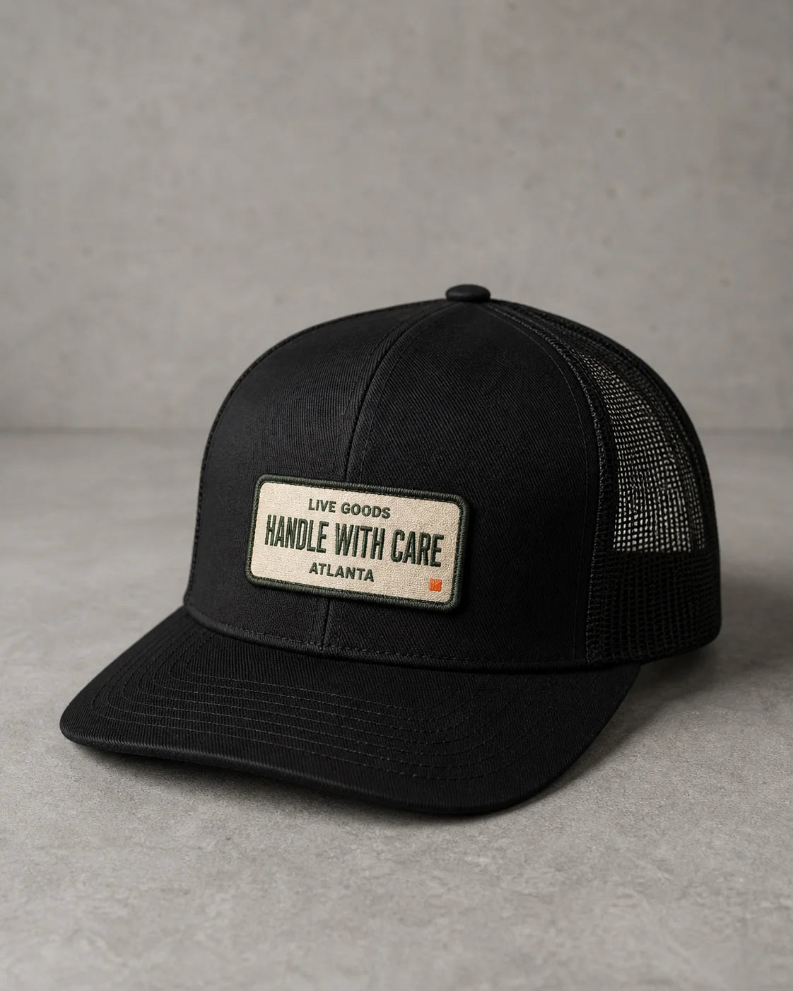 Plant Print Supply Live Goods Work Cap black Richardson 356 front digital product preview