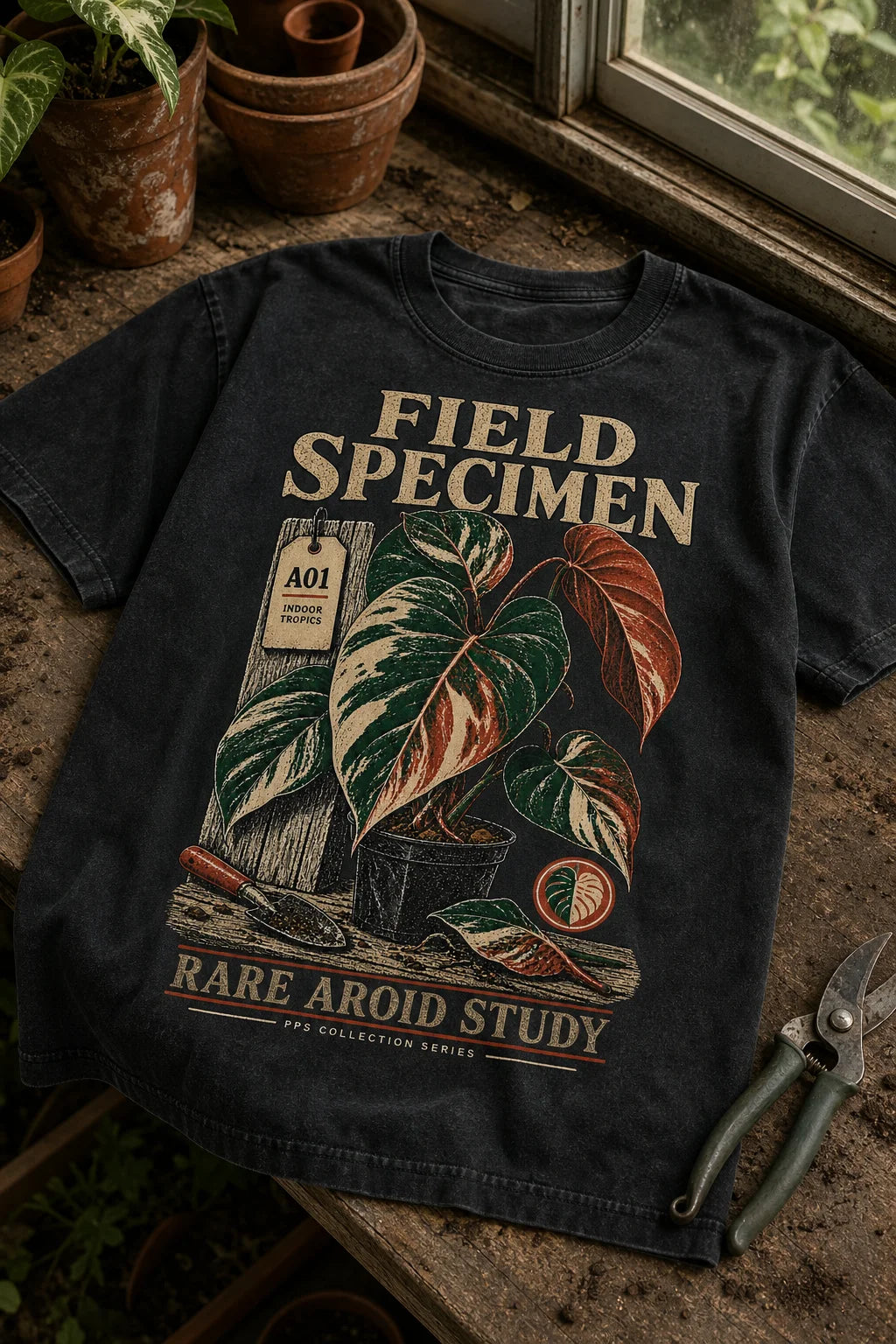 Plant Print Supply Field Specimen Rare Aroid Study tee digital product preview